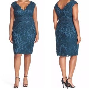 TADASHI SHOJI TOO Embroidered Lace Sheath Dress